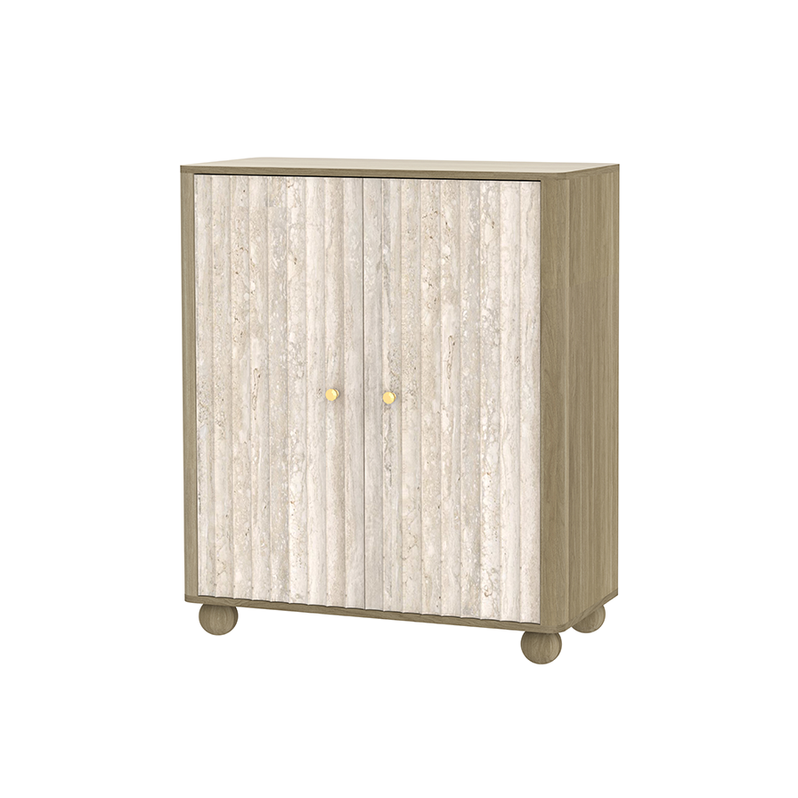 Pebble Groove 2-Door Cabinet